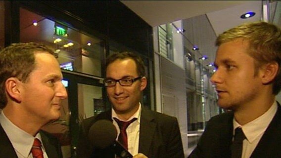 Tobi Schlegl auf der After-Work-Party "Bankers & Brokers".  
