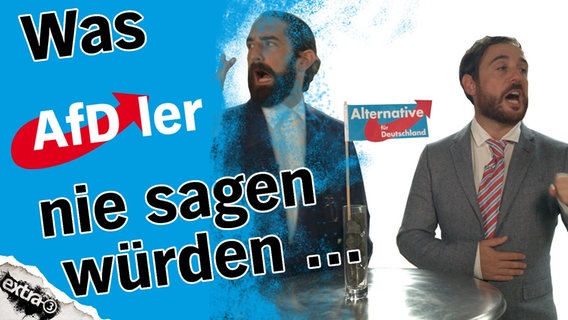 Jakob Leube und Freddy Radeke bei was AfDler niemals sagen würden.  