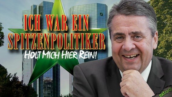 Sigmar Gabriel in "Ich war ein Spitzenpolitiker, holt mich hier rein!" © NDR 