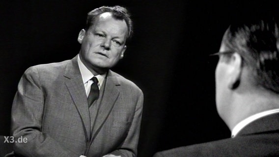 Willy Brandt im Gespräch mit Dominique Ziesemer. © NDR Foto: Montage