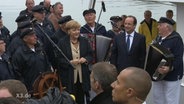 Bundeskanzlerin Merkel und Frankreichs Ministerpräsident Hollande  