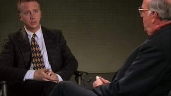 Dennis Gastmann im Gespräch mit Helmut Kohl.  