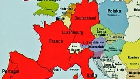 Europakarte © NDR 
