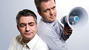 Die Moderatoren Stephan Fritzsche (rechts) und Axel Naumer © NDR / Dirk Uhlenbrock, 