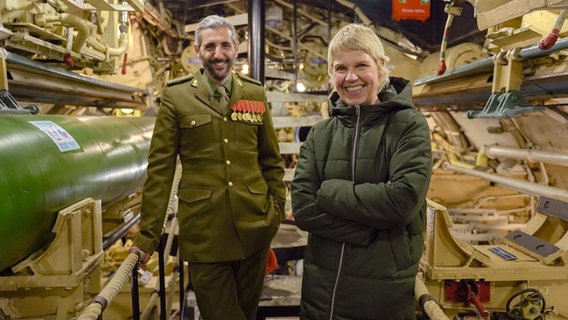 Michel Abdollahi und Cordula Stratmann. © NDR/Telemichel/Kim Kruse 