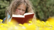 Ein Mädchen liest auf einer Wiese ein Buch. © Fotolia.com Foto: HerbyMe