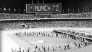Aufnahme der Eröffnung der Olympiade 1972 in München © Imago/ Werek 