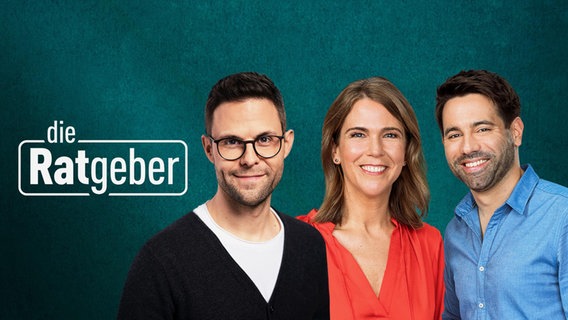 Logobild für "Die Ratgeber" mit Kai Fischer, Anne Brüning und Daniel Johé. © hr 