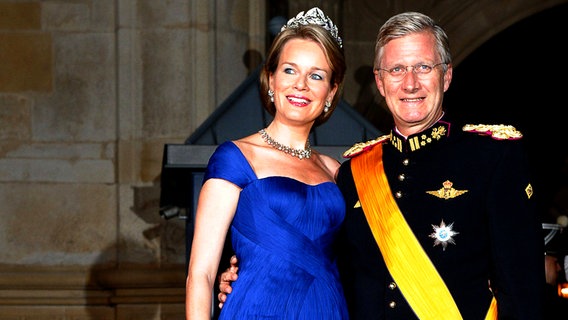Prinz Philippe von Belgien und Mathilde  