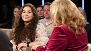 Die hochbegabte Schülerin Adela Poteri ist zu Gast in der NDR Talk Show am 12. Januar 2024. © NDR Fernsehen/Uwe Ernst Foto: Uwe Ernst