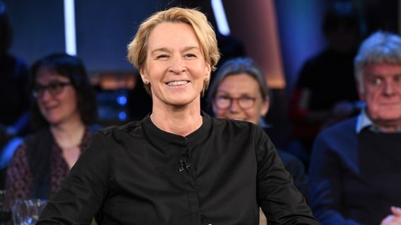 Die Fußball-Bundestrainerin Martina Voss-Tecklenburg ist zu Gast in der NDR Talk Show am 5. Mai 2023. © NDR Fernsehen/Uwe Ernst Foto: Uwe Ernst