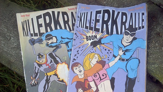 Zwei Cover der Killerkralle-Comichefte © NDR 
