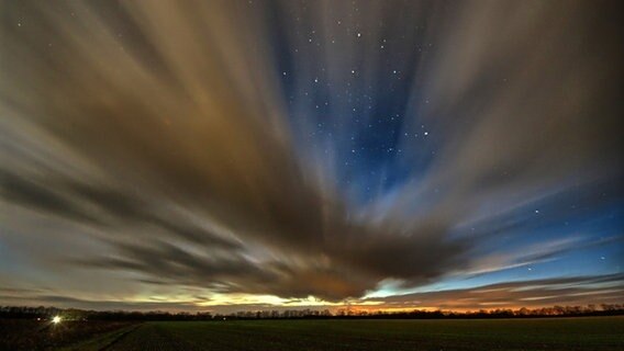 Sternenhimmel mit Langzeitbelichtung. © NDR Foto: Uwe Meyer aus Lübtheen