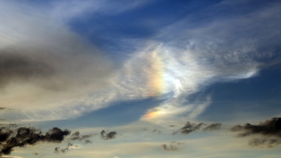 eine Haloerscheinung am Himmel über Brahlstorf © NDR Foto: Franziska Kolm aus Brahlstorf