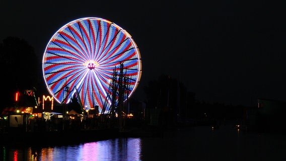 Riesenrad beim Fischerfest in Greifswald Wieck © NDR Foto: Anke Hanusik aus Grimmen