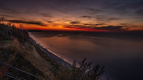 Sonnenuntergang über der Ostsee. © NDR Foto: Marcus Wietz aus Rostock