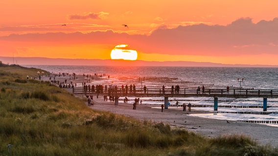 Sonnenuntergang an der Ostsee in Graal-Müritz © NDR Foto: Maik Gutmann aus Graal-Müritz