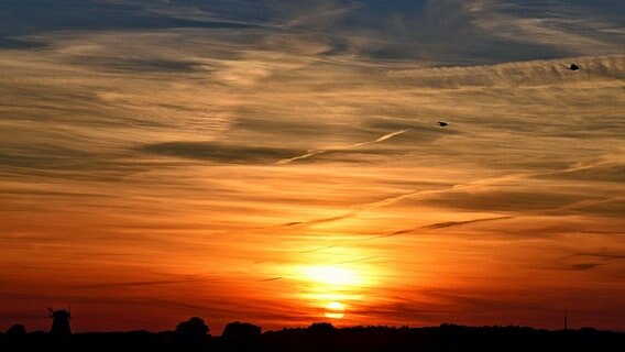 Sonnenuntergang in der Nähe von Blankenhagen © NDR Foto: Katrin Schäfer aus Blankenhagen