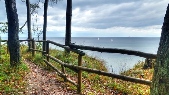 Herbststimmung am Hochuferweg bei Stoltera © NDR Foto: Werner Bayer aus Neubrandenburg