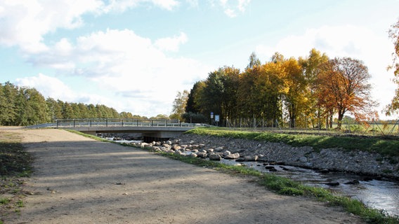 Brücke über einer Fischtreppe © NDR Foto: Andreas Scheibe aus Klein Schwiesow