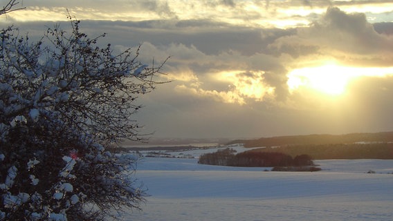 Winterabend in der Mecklenburger Schweiz © NDR Foto:  Gerhard Marzinke aus Malchin