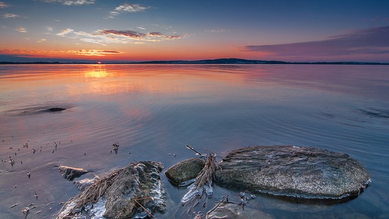 Der Kummerower See im Abendlicht © NDR Foto: Jan Paczkowski aus Demmin