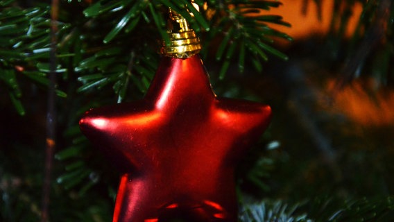 Stern am Weihnachtsbaum © NDR Foto: Loreen Ruckick aus Deven