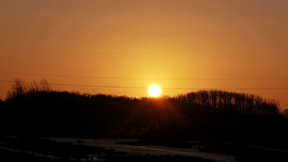 Sonnenuntergang auf Rügen. © NDR Foto: Elke Wiehle aus Delmenhorst