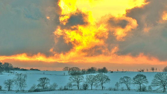 Flammender Sonnenuntergang © NDR Foto: Torsten Bänsch aus Baabe