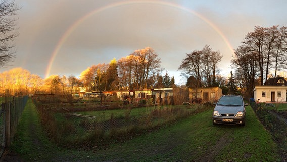 Regenbogen über Prerow © NDR Foto: Uwe Bindhak aus Prerow