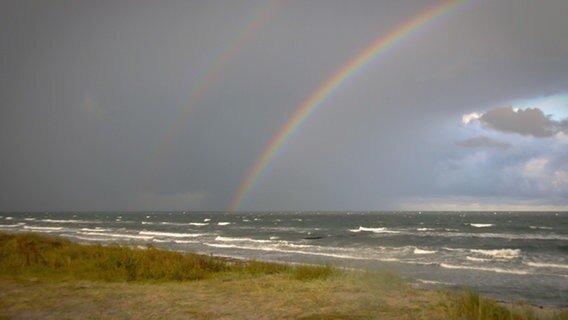 Regenbogen über der Ostsee bei Hiddensee © NDR Foto: Dagmar Jaschen aus Bestensee