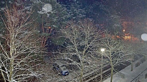 Verschneite Straßen in Karlshagen © NDR Foto: Rainer Kleinhans aus Karlshagen