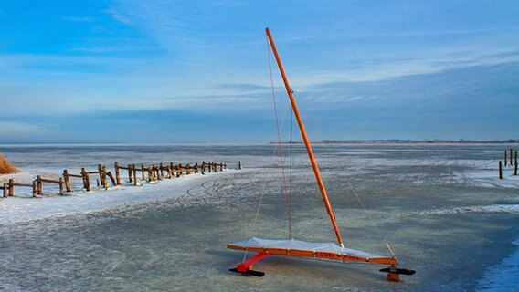 Eissegler auf dem Barther Bodden © NDR Foto: Marion Schmidt aus Barth