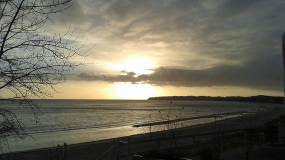 Sonnenaufgang am Strand von Sellin © NDR Foto: Frank Richter aus Sellin