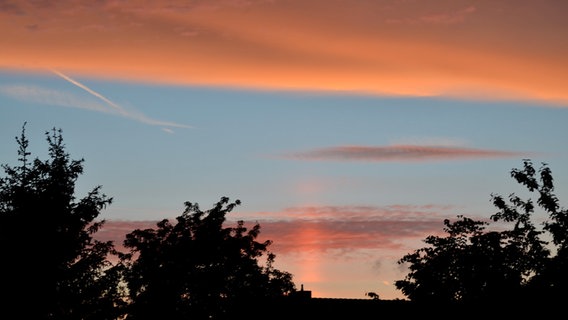 Abendhimmel über Pasewalk © NDR Foto: Petra Metsch aus Pasewalk