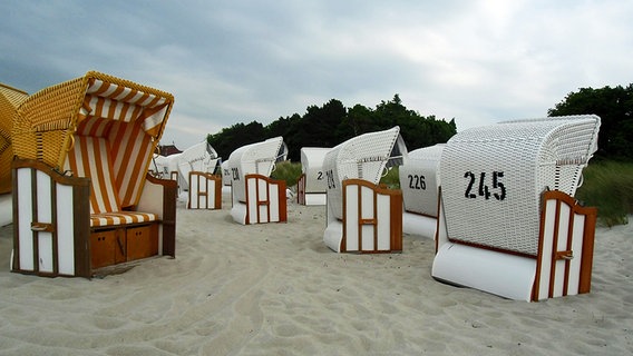 wolkenverhangener Himmel am Strand © NDR Foto: Irmgard Becker aus Neubrandenburg