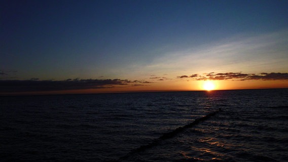 Sonnenuntergang am Stettiner Haff © NDR Foto: Harald Bramigk aus Kamminke