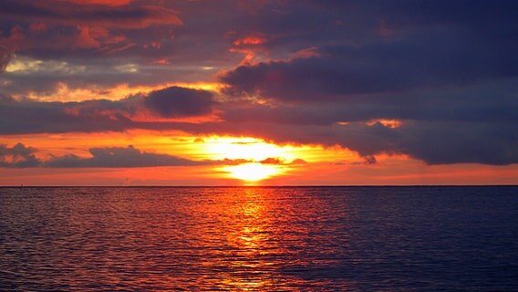 Ein Sonnenuntergang vor Hiddensee. © NDR Foto: Gerald Schneider aus Kloster