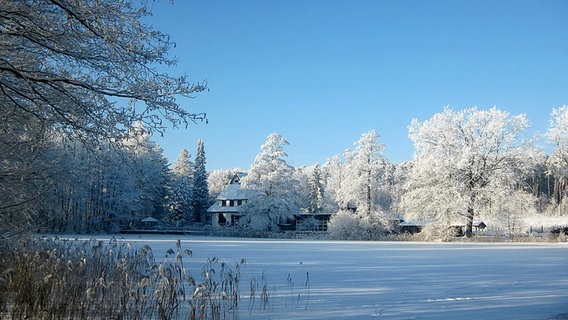 Winterstimmung an der Markower Mühle in Parchim © NDR Foto: Jürgen Schmidt aus Parchim