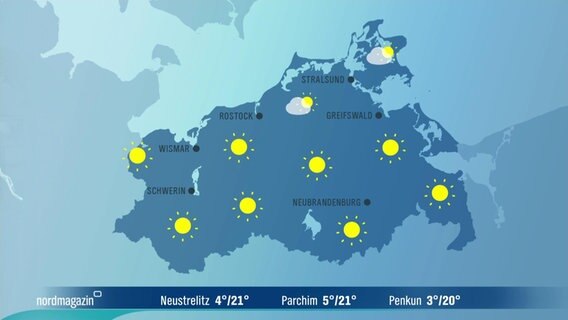 Das MV-Wetter für den 03. Juni 2023 © NDR 
