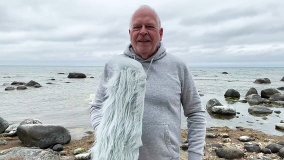 Thomas Globig moderiert das Wetter von der Insel Hiddensee. © Screenshot 