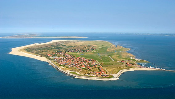Die Insel Baltrum aus der Luft. © Kurverwaltung Baltrum 