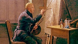 Caspar David Friedrich an der Staffelei. Gemalt von seinem Freund Gerhard von Kügelgen. Caspar David Friedrich an der Staffelei. Gemalt von seinem Freund Gerhard von Kügelgen.