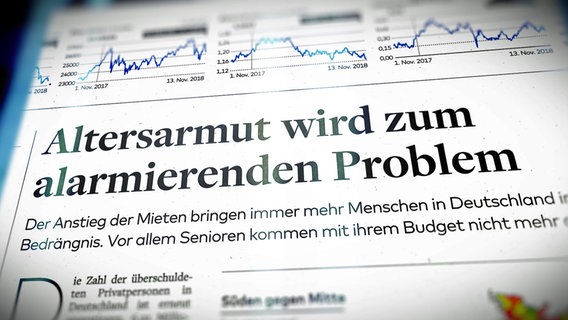 Berichterstattung zum Thema Altersarmut Berichterstattung zum Thema Altersarmut © NDR Foto: Screenshot