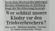 Ein Zeitungsartikel vom 15. September 1967 © Screenshot 