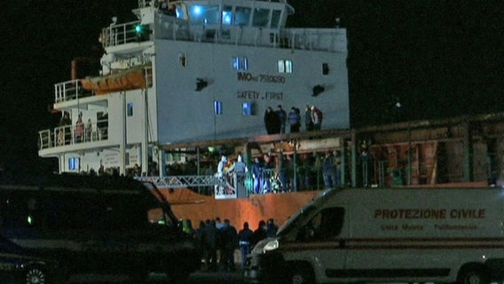 Ankunft der Blue Sky M in Gallipoli © Screenshot 