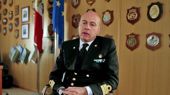Attilio Maria  Daconto von der Guardia Costiera © Screenshot 