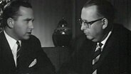 Interview mit Finanzminister Rolf Dahlgrün (re.) © Screenshot 