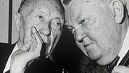 Adenauer und Erhard im Gespräch © Screenshot 