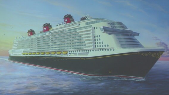 Eine Vision davon wie das Schiff "Global One" einmal aussehen könnte. © NDR 